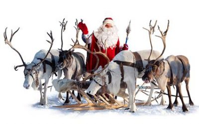 Santa, Reindeer and Wagon Rides on Saturday