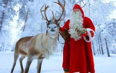 Santa and Reindeer