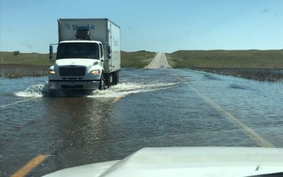 Water Over Road on Hwy 83