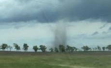 Brief Landspout Tornado in Mission