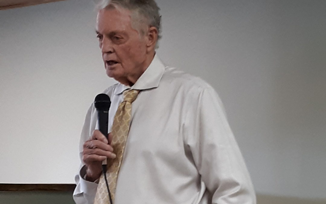Dr. Tom Osborne talks about mentoring program with local residents in Valentine