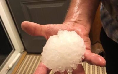 Baseball Sized Hail Causes Damage North of Cody