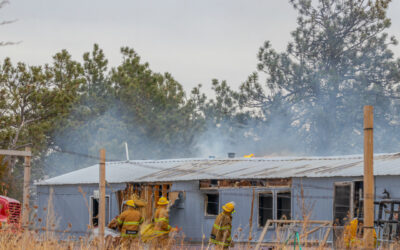 Fire Engulfs Trailer Home