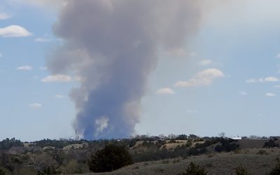 Prescribed Fire At Fort Niobrara Produces Enormous Cloud Of Smoke