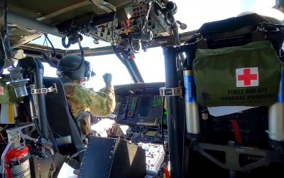 Blackhawk Helicopter Picks up KVSH Radio