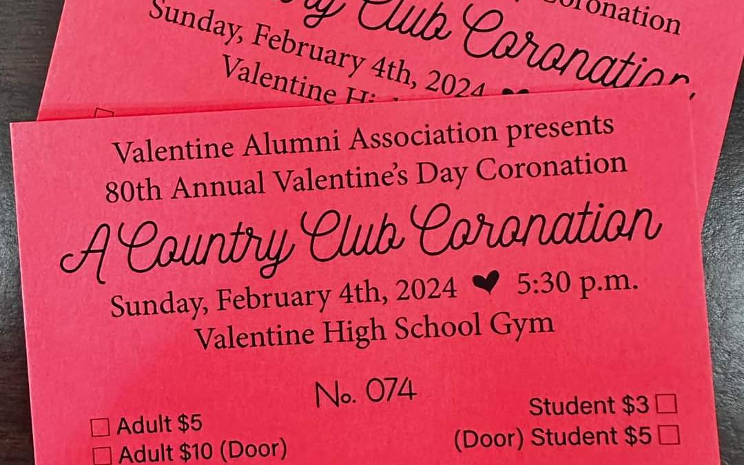 80th Annual Valentine Coronation this Sunday