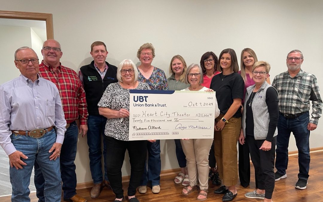 UBT Donates To Theater Group Through Sandhills Area Foundation