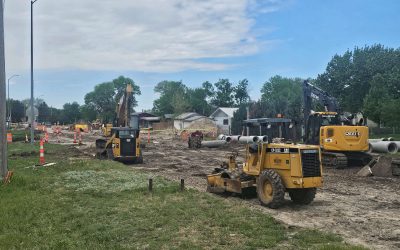 Work on West 4th Street and Highway 83